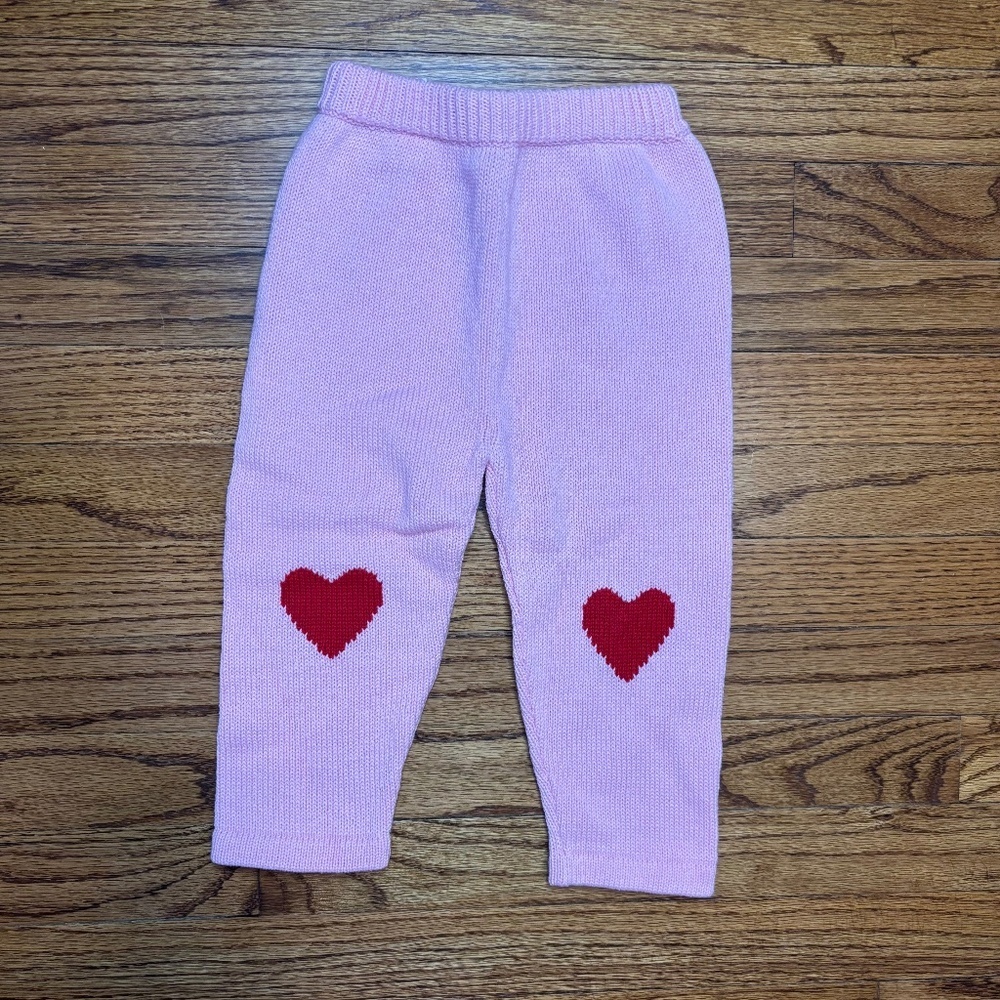 Girl Bella Bliss Heart Knee Pants, Size: 2T